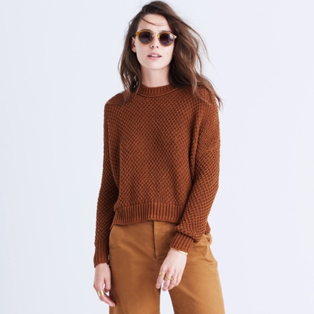 Madewell French quarter pullover sweater xs cotton